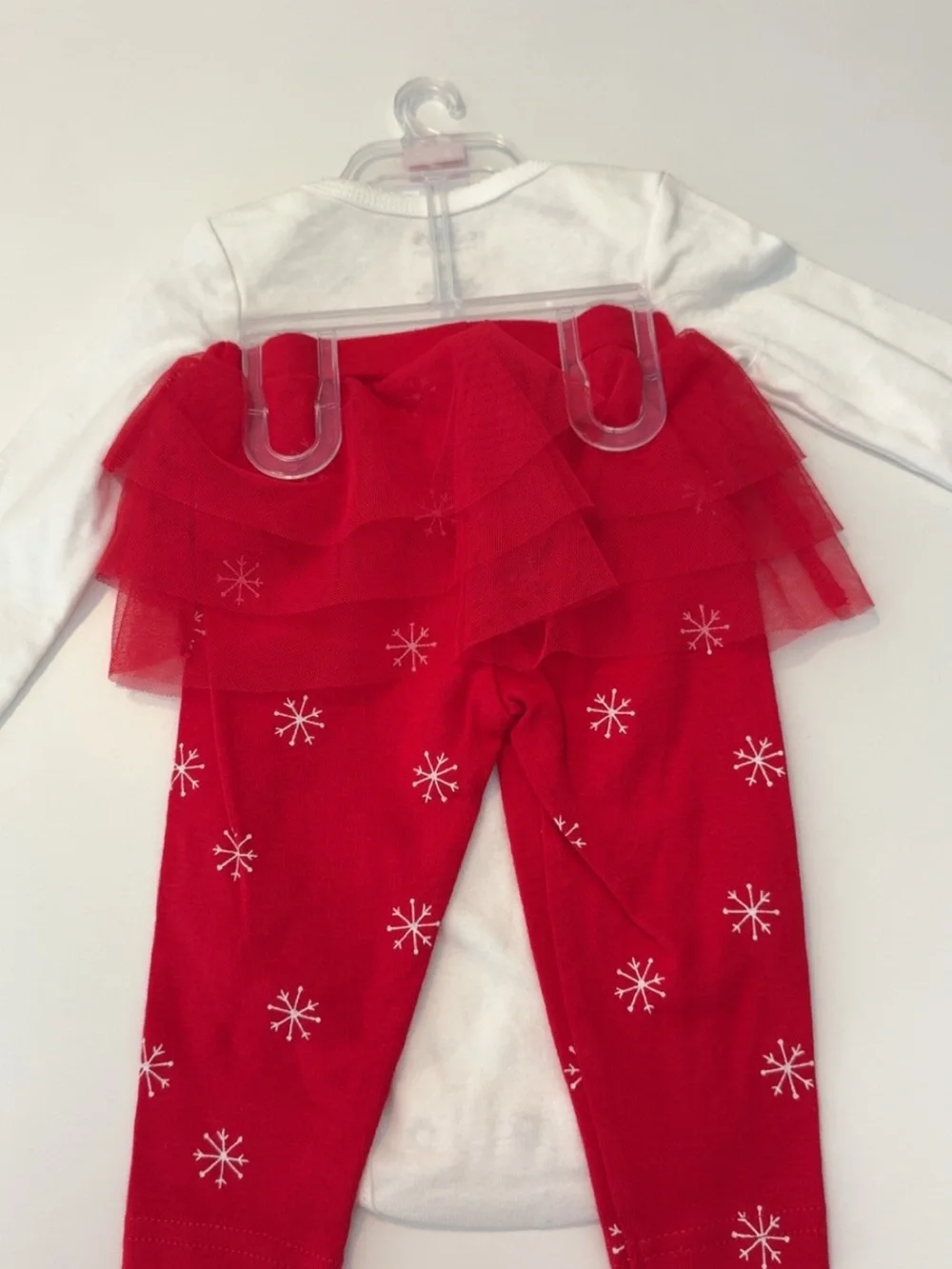 Carter's White & Red Snowman two-Piece Set